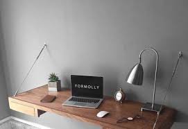 A floating desk is a smartly modified desk that you can mount on your wall. 12 Floating Desks That Look Great And Take Up Minimal Space Living In A Shoebox Floating Desk Floating Wall Desk Home Decor