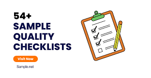 54 sample quality checklists in pdf
