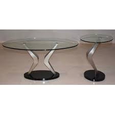 Round Glass Top Center Table