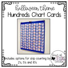 Hundreds Pocket Chart Cards Halloween Theme