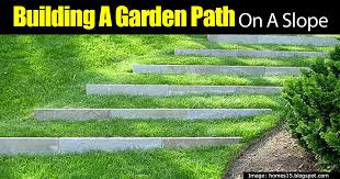 building a garden path on a slope