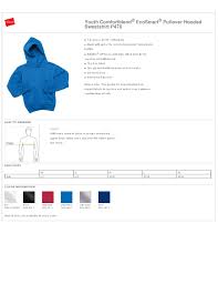 Hanes P470 Youth Comfortblend Ecosmart Pullover Hooded Sweatshirt