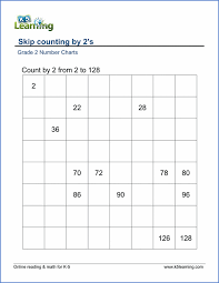 16 Grade 2 Skip Counting Worksheet K5 Math Worksheets
