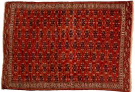 antique turkmen yamoud carpet 293x202cm