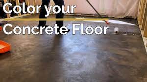 color your concrete floor you