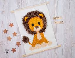 Lion Crochet Wall Hanging Pattern
