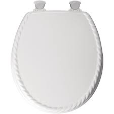 Molded Wood Rope Design Toilet Seat