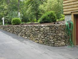 Stone Retaining Wall In Goffstown Nh By
