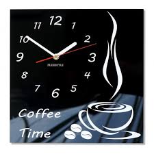 Kitchen Wall Clock Coffee Time Flexistyle