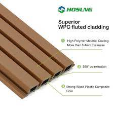 Capped Composite Slatted Wall Cladding