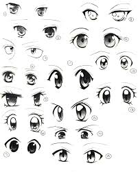 Good orientation for drawing anime eyes but also for realistic eyes is the sketching of the eyes are drawn into the outer squares, while the middle one shows the distance between the eyes. Anime Eyes Female Cute Kumpulan Materi Pelajaran Dan Contoh Soal 7
