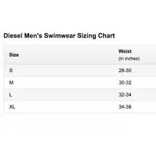 Diesel Coralrif E Blue Iceberg Swim Shorts Large Nwt