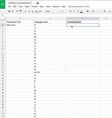 Who Knew About Google Translate In Google Spreadsheets