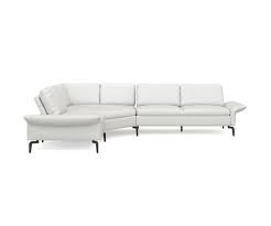 Bella Leather Left Facing Sectional