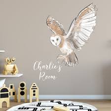 Personalised Owl Wall Sticker For