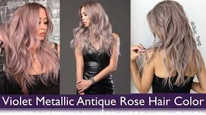 Violet Metallic Antique Rose Hair Color