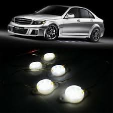 White 95 Brabus Style 45 Led Lights Under Car Puddle Lighting Ground Effect Kit Ebay