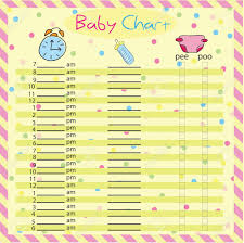 Baby Feeding And Diaper Schedule Baby Chart For Moms Colorful