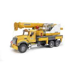 bruder toys mack crane truck runnings