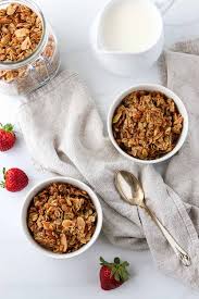 homemade cardamom granola with almonds