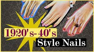 vine 1920 s 40 s style nails you