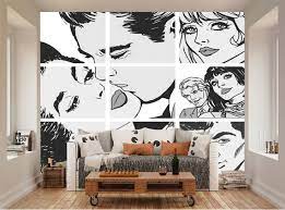 Colour Pop Art Wall Mural Self Adhesive