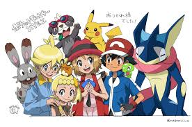 Pokémon XYZ kalos family. ASH, Serena, Clemont, and Bonnie | Pokemon,  Pokemon kalos, Digimon cosplay