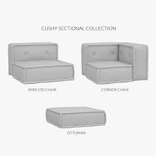 build your own cushy sectional sofa