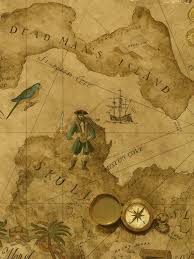 vintage pirate treasure map wallpaper