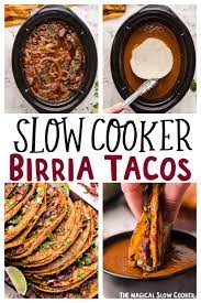 slow cooker birria tacos the magical