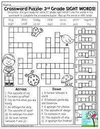 High Frequency Words For 3rd Graders Answers Shown On Back Of Each