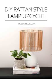 Diy Rattan Style Lamp Upcycle Dossier
