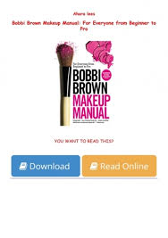 books pdf bobbi brown makeup manual