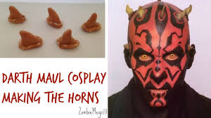 dath maul cosplay making the horns