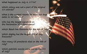 Name as many presidents as you can in order / tie breaker. 60 Informative 4th Of July Trivia Questions And Answers