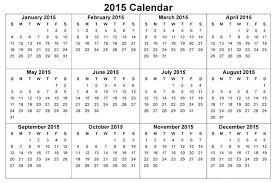 Yearly Calendar Free Printable Template 2015 December
