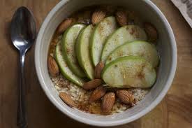 organic oatmeal with almonds