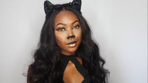 halloween glam cat makeup tutorial