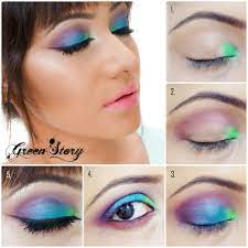 how to do makeup colorful eye makeup