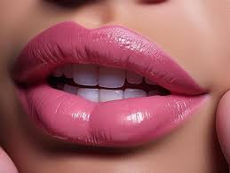 premium ai image y pink lips close