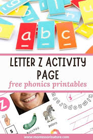 letter z student activity page phonics