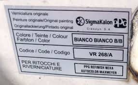 Fiat Paint Codes Where Is My Colour