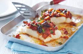 baked cod with a tangy topping tesco