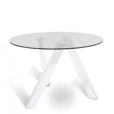 Round Table By Stones In White Metal