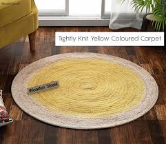 golden ripple jute braided round rug