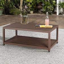 Rectangle Aluminum Outdoor Coffee Table