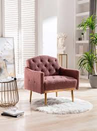 modern velvet single sofa chair