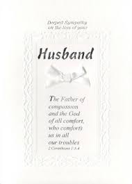 sympathy cards loss of husband ebay