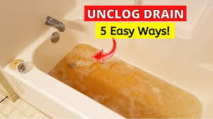 5 easy ways to unclog bathtub drain