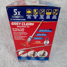easy clean carpet cleaner brushing kit